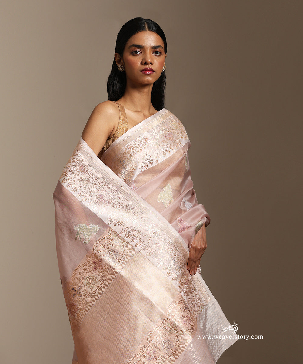 Pastel_Pink_Handloom_Pure_Kora_Silk_Banarasi_Saree_With_Katan_Silk_Kadiyal_Meenakari_Border_And_Horse_Motifs_WeaverStory_02