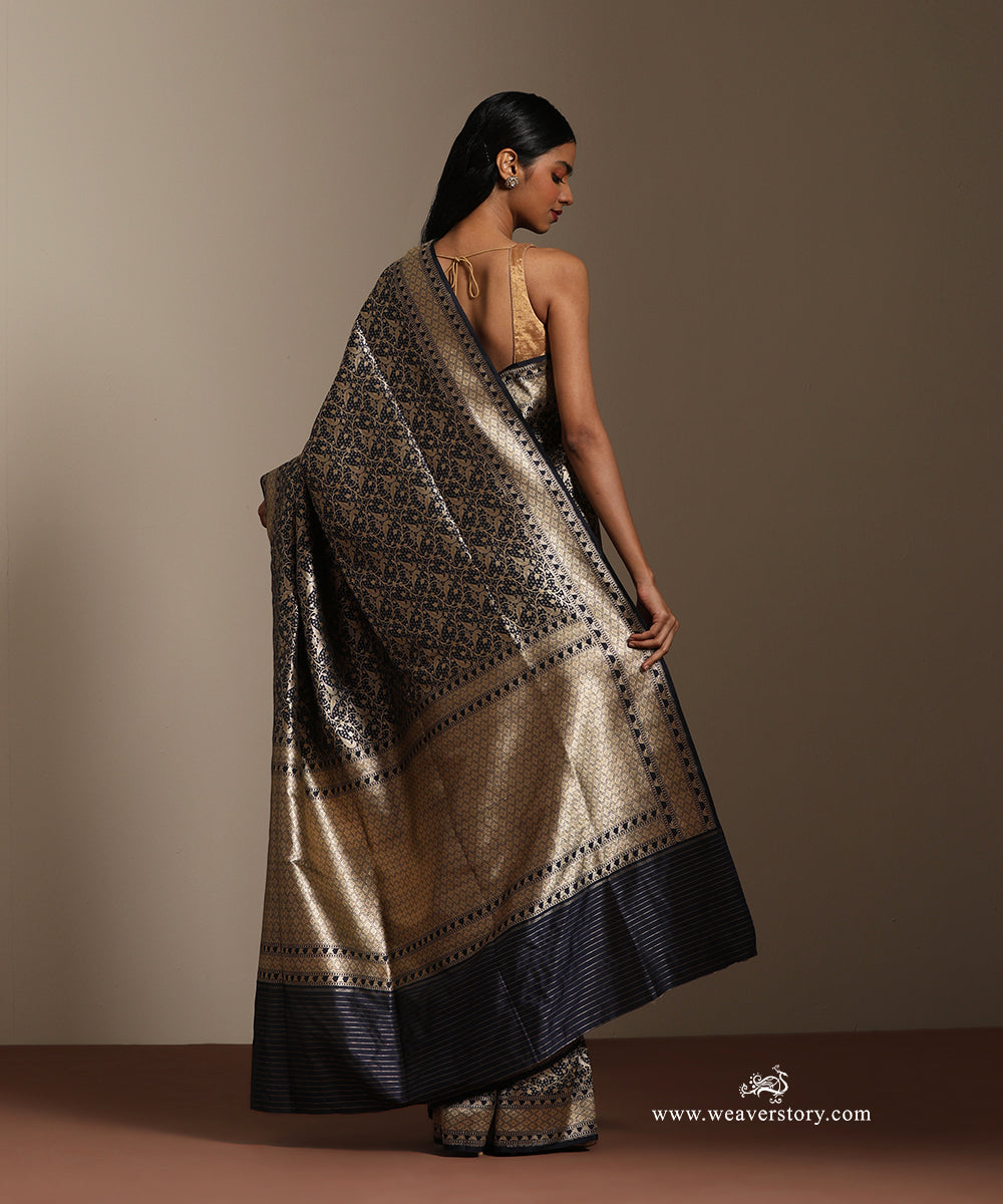 Blue_Handloom_Pure_Katan_Silk_Banarasi_Kimkhab_Birds_Motifs_Saree_WeaverStory_03