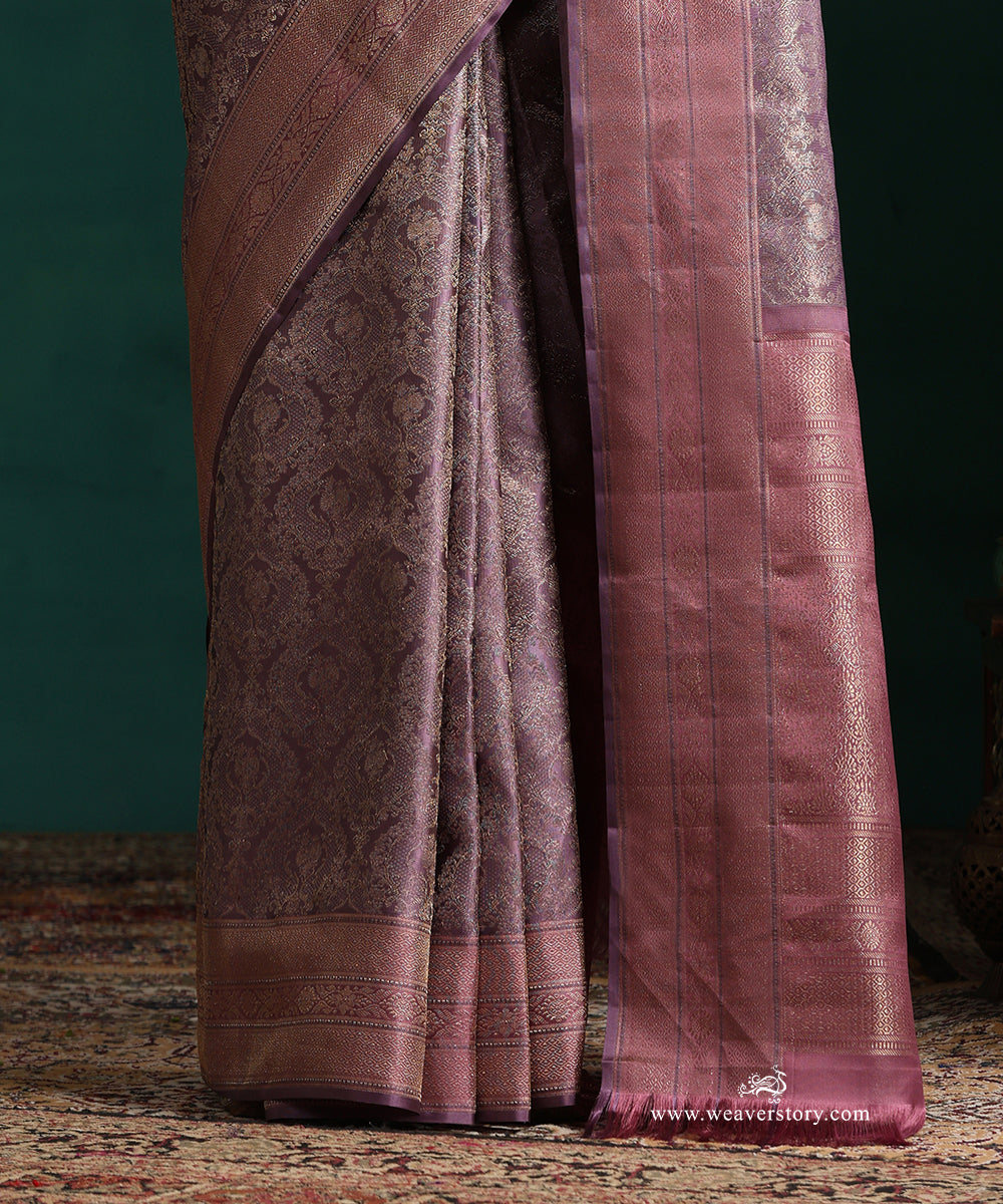 Old_Lavender_Pure_Silk_Kanjivarm_Saree_With_All_Over_Antique_Zari_Braocade_Weave_WeaverStory_04