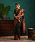Bottle_Green_Handloom_Pure_Silk_Pure_Zari_Kanjivaram_Saree_With_Ganderberunda_Motifs_And_Wine_Korwai_Border_WeaverStory_01