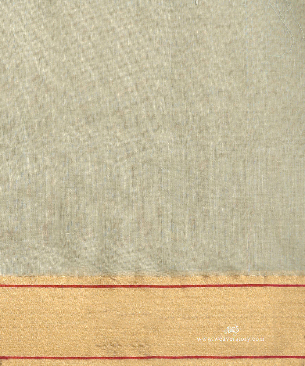 Ice_Blue_Handloom_Cotton_Silk_Eknaliya_Chanderi_Booti_Saree_With_Pink_Meena_Booti_WeaverStory_05