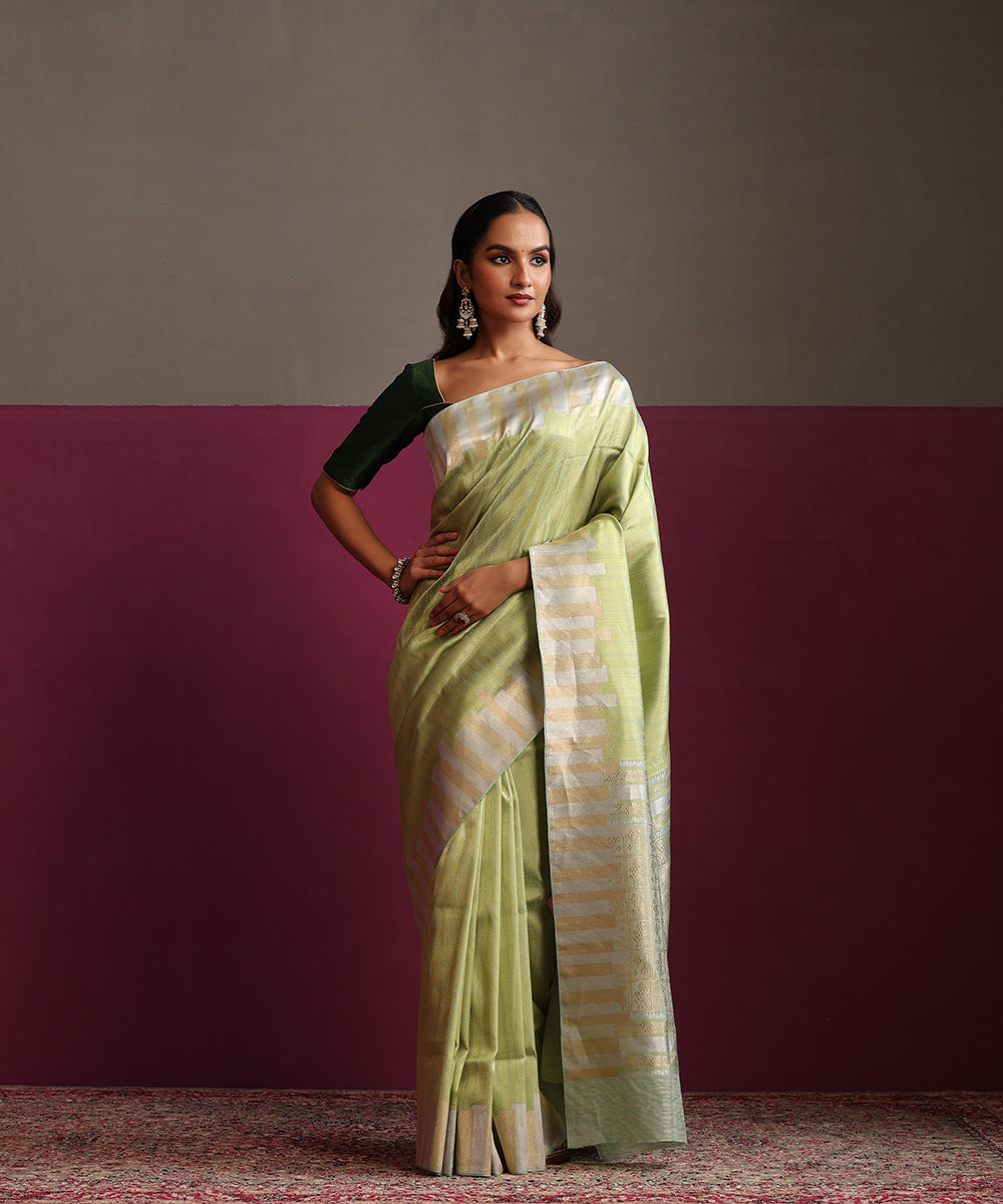 Lemon_Pure_Katan_Silk_Banarasi_Tanchoi_Saree_With_Sona_Rupa_Zari_Border_WeaverStory_02
