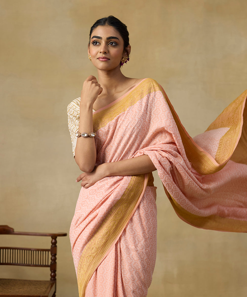 Light_Pink_Handloom_Pure_Georgett_Nakshi_Tanchoi_Banarasi_Saree_WeaverStory_02