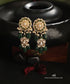 Anokhi_Handcrafted_Pure_Silver_Moissanite_Polki_Green_Earrings_WeaverStory_01