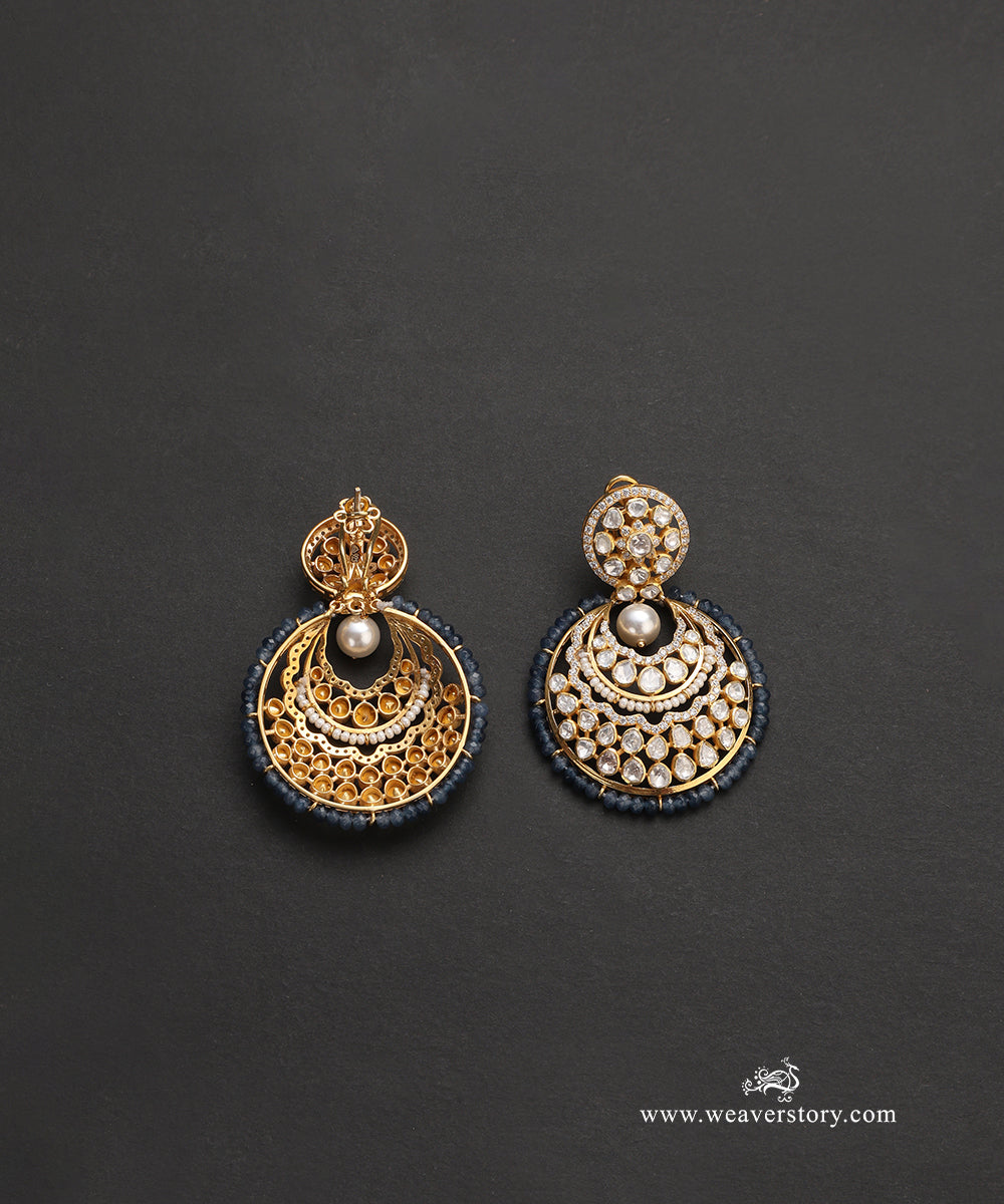 Fiyona_Handcrafted_Pure_Silver_Moissanite_Polki_Chandbali_WeaverStory_03