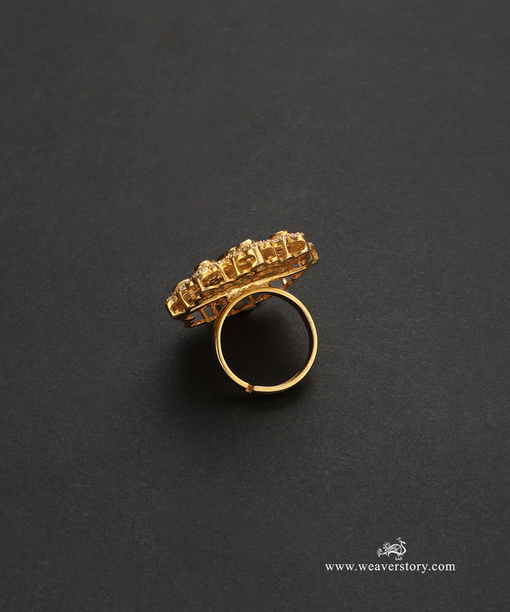 Erisha_Handcrafted_Pure_Silver_Moissanite_Polki_Ring_WeaverStory_03
