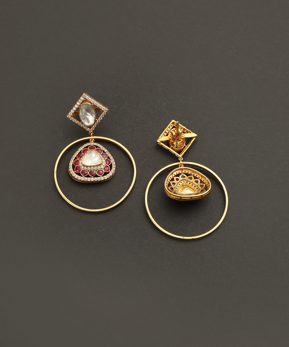 Benazir_Handcrafted_Silver_Earrings_With_Moissanite_And_CZ_Stones_WeaverStory_03