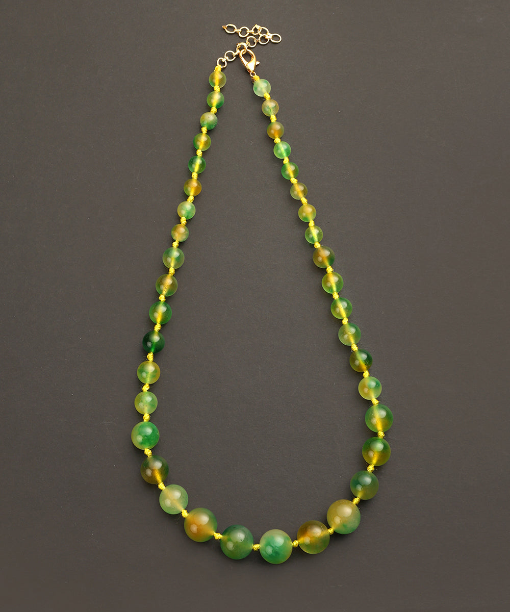 Gulnoor_Handcrafted_Alloy_Mala_With_Green_Stones_WeaverStory_02