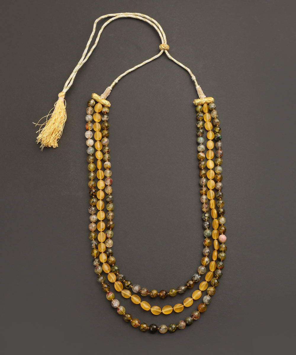 Farzana_Yellow_Handcrafted_Alloy_Teen_Ladi_Mala_With_Yellow_Agate_And_Monalisa_Stones_WeaverStory_02
