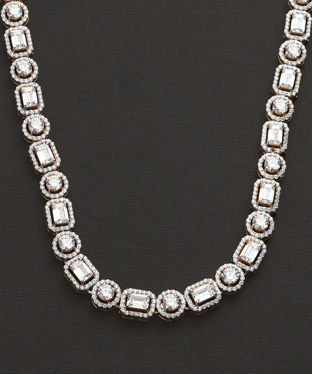 Anji_Handcrafted_Pure_Silver_Swarovski_Necklace_With_Moissanite_Polki_WeaverStory_03