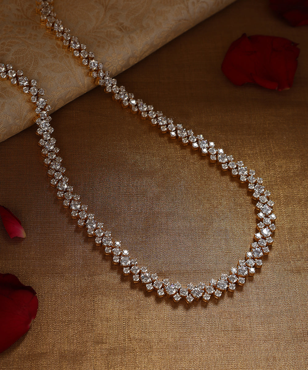 Arca_Handcrafted_Pure_Silver_Moissanite_Polki_Necklace__WeaverStory_01