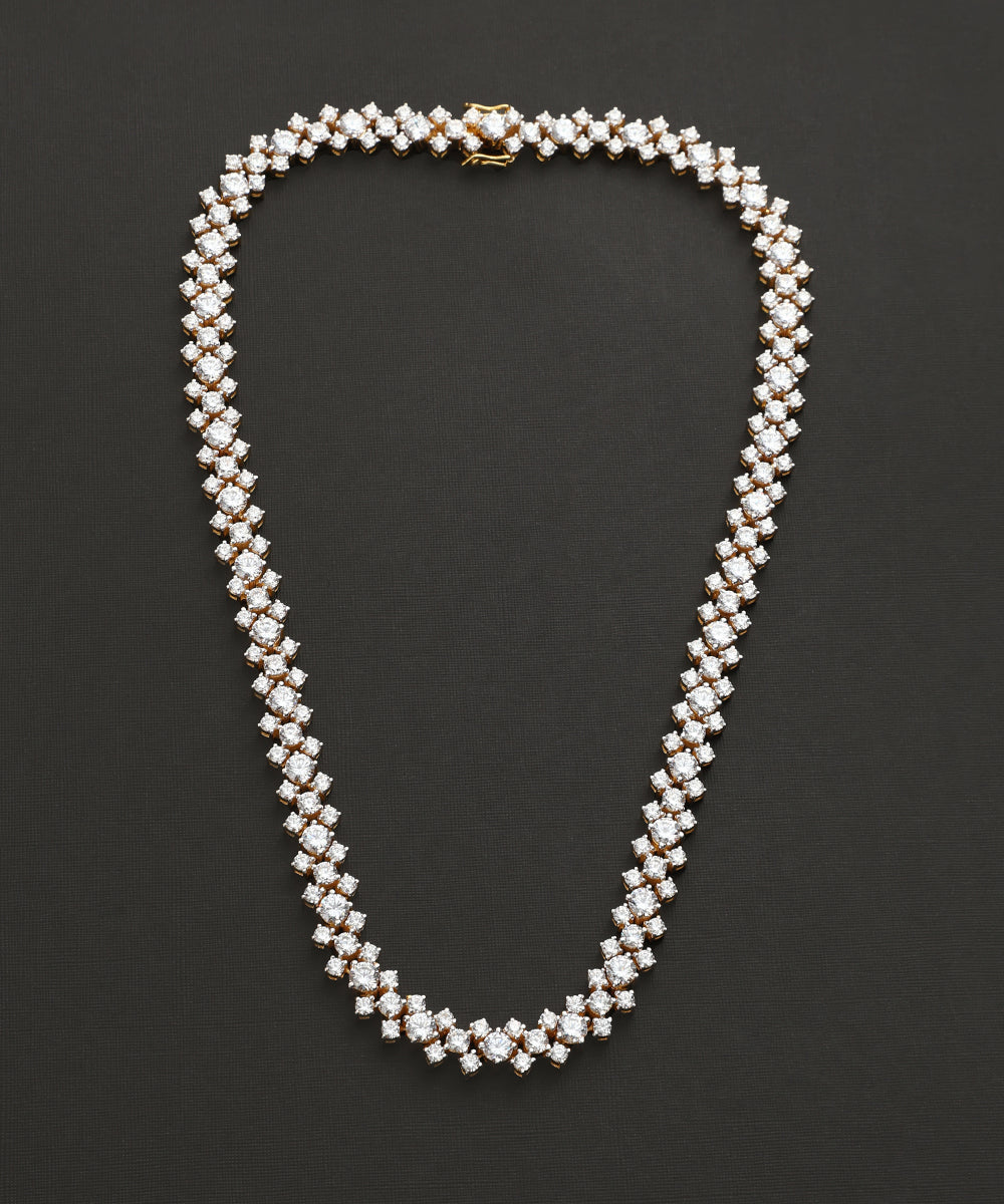 Arca_Handcrafted_Pure_Silver_Moissanite_Polki_Necklace__WeaverStory_02