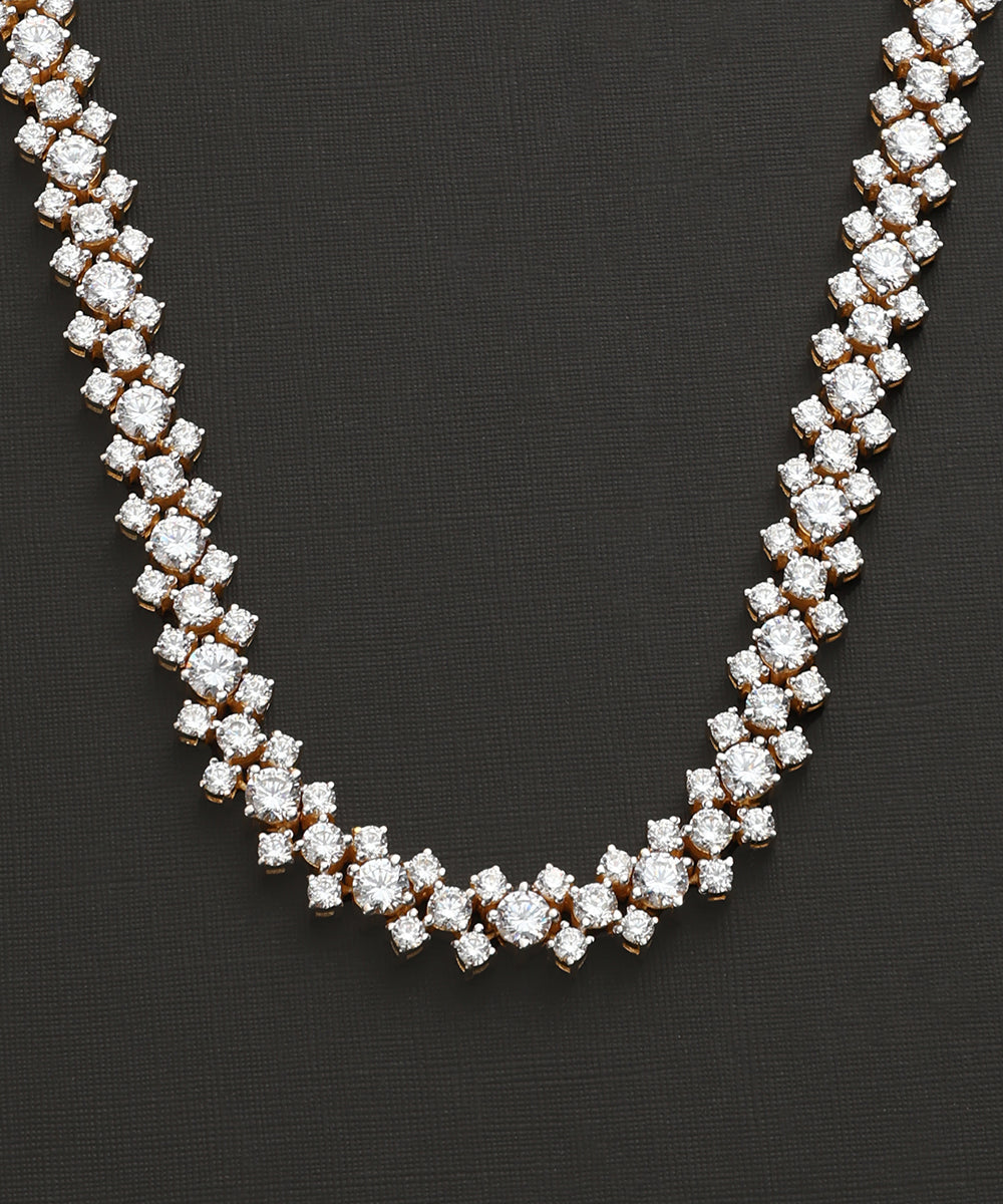 Arca_Handcrafted_Pure_Silver_Moissanite_Polki_Necklace__WeaverStory_03