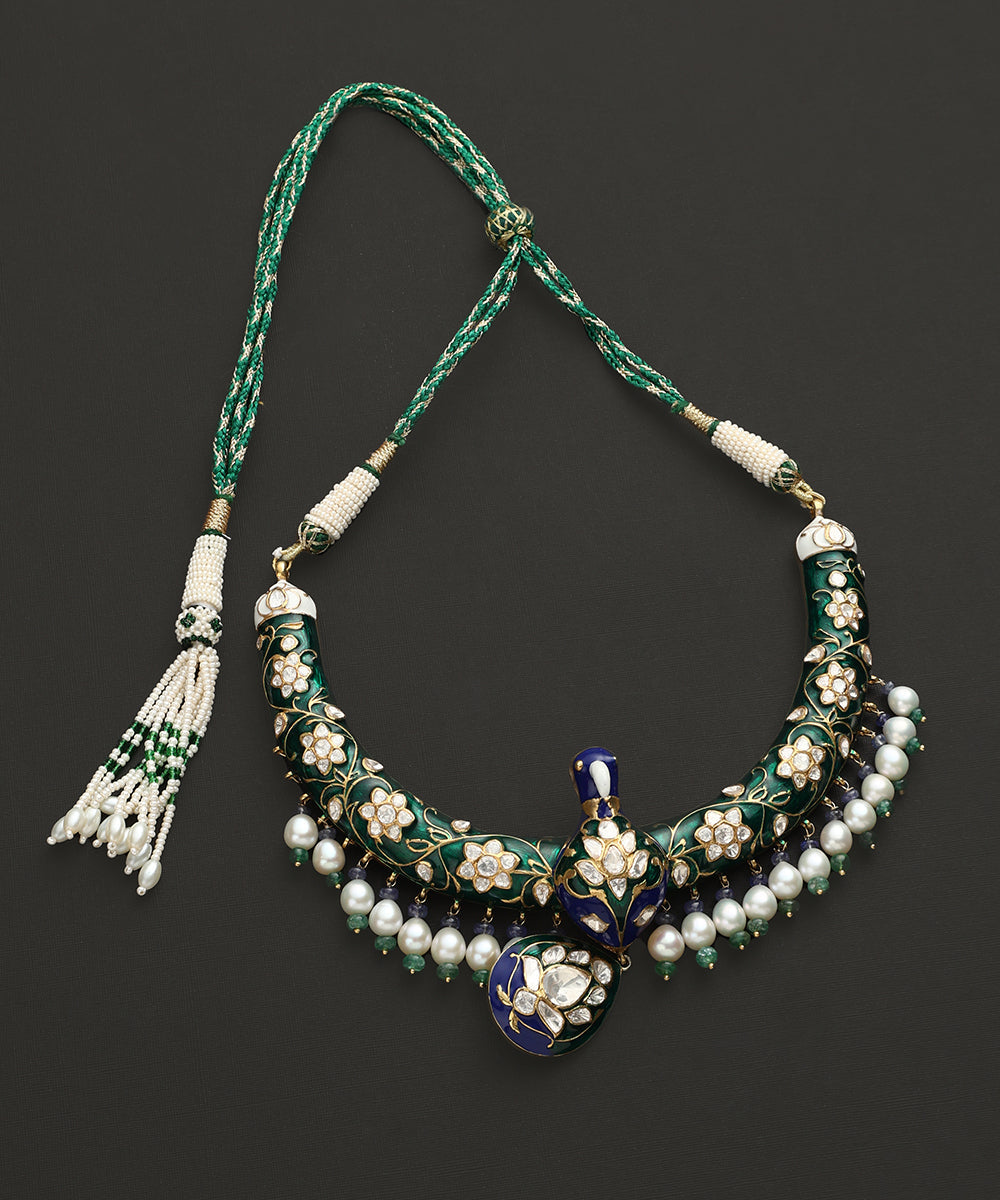 Jayan_Handcrafted_Pure_Silver_Necklace_Set_With_Pearls_And_Peacock_Motifs_WeaverStory_02