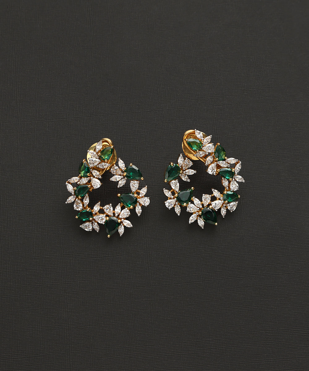 Ikkavala_Handcrafted_Pure_Silver_Moissanite_Polki_Necklace_Set_WeaverStory_04