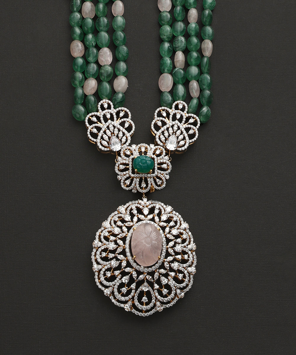 Asani_Handcrafted_Pure_Silver_Moissanite_Polki_Necklace_Set_WeaverStory_03