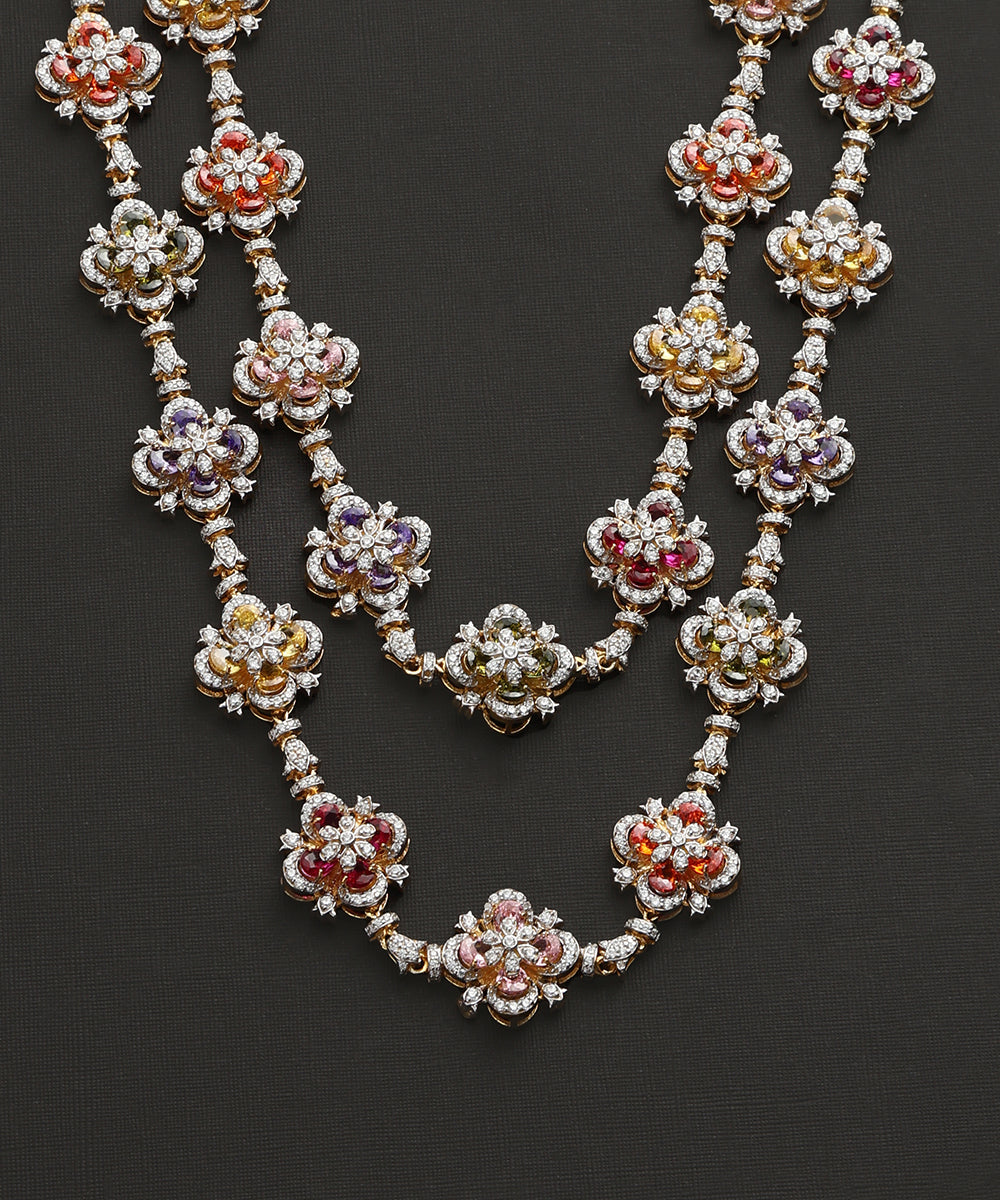 Isvara_Handcrafted_Pure_Silver_Swarovski_Necklace_With_Milticolor_Semi_Precious_Stones_WeaverStory_03