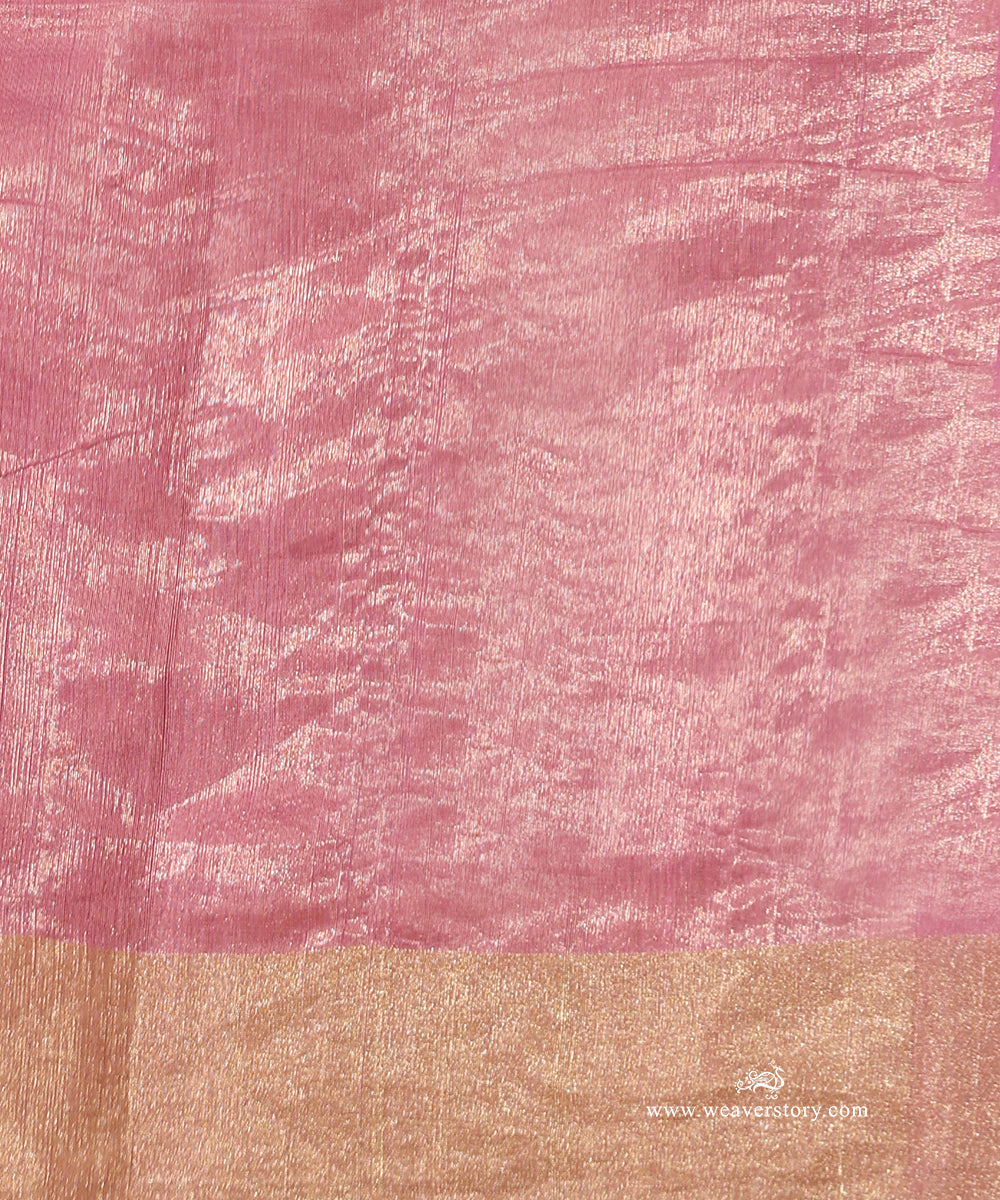 Pink_Handloom_Lotus_Motif_Cotton_Silk_Chanderi_Saree_WeaverStory_05