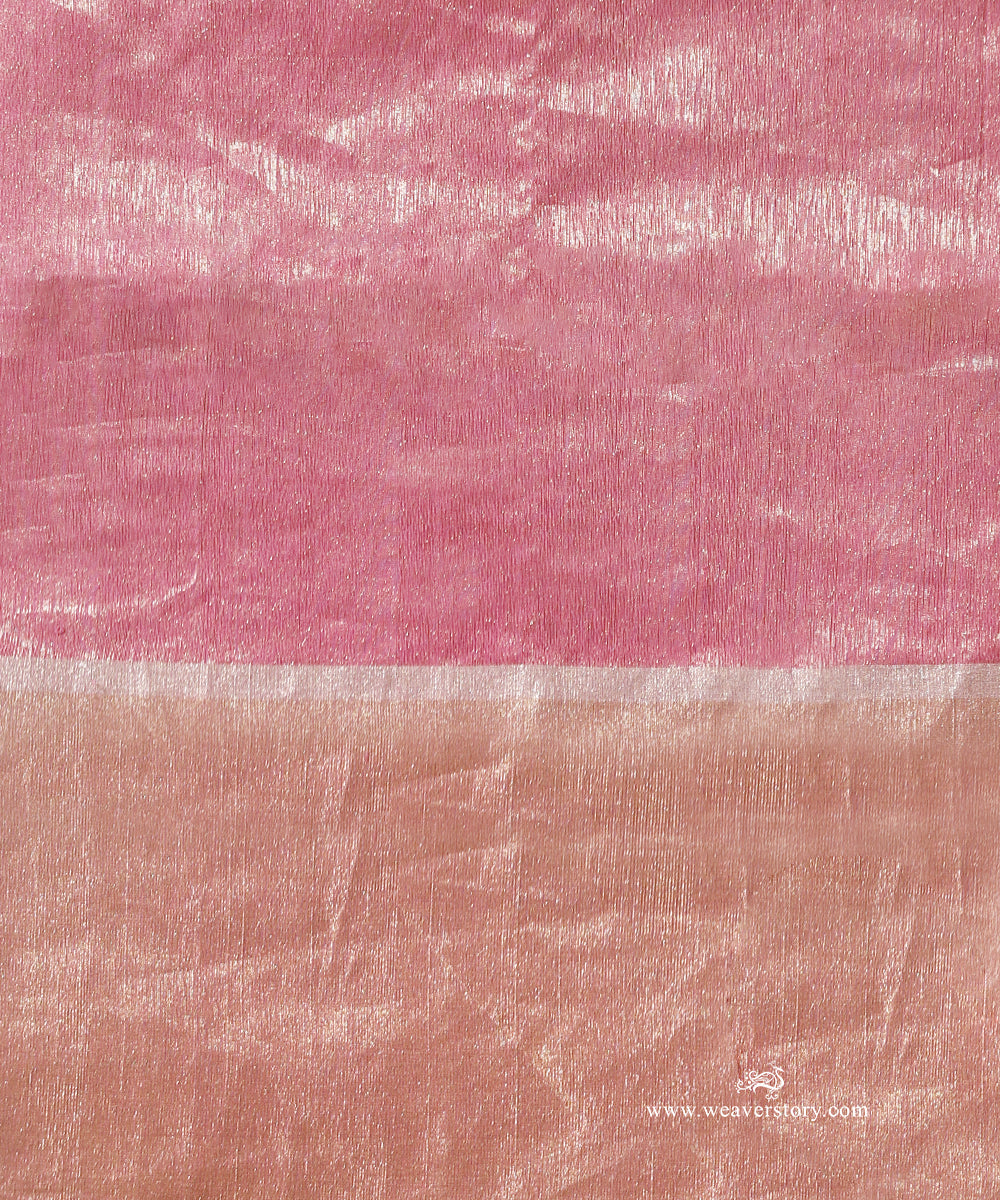 Pink_Handloom_Classic_Floral_Jaal_Soft_Cotton_Silk_Chanderi_Saree_WeaverStory_05