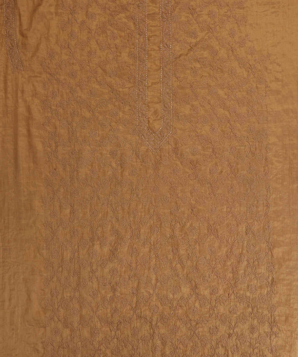 Golden_Lucknawi_Tissue_Kurtas_With_Embroidery_And_Lining_WeaverStory_02