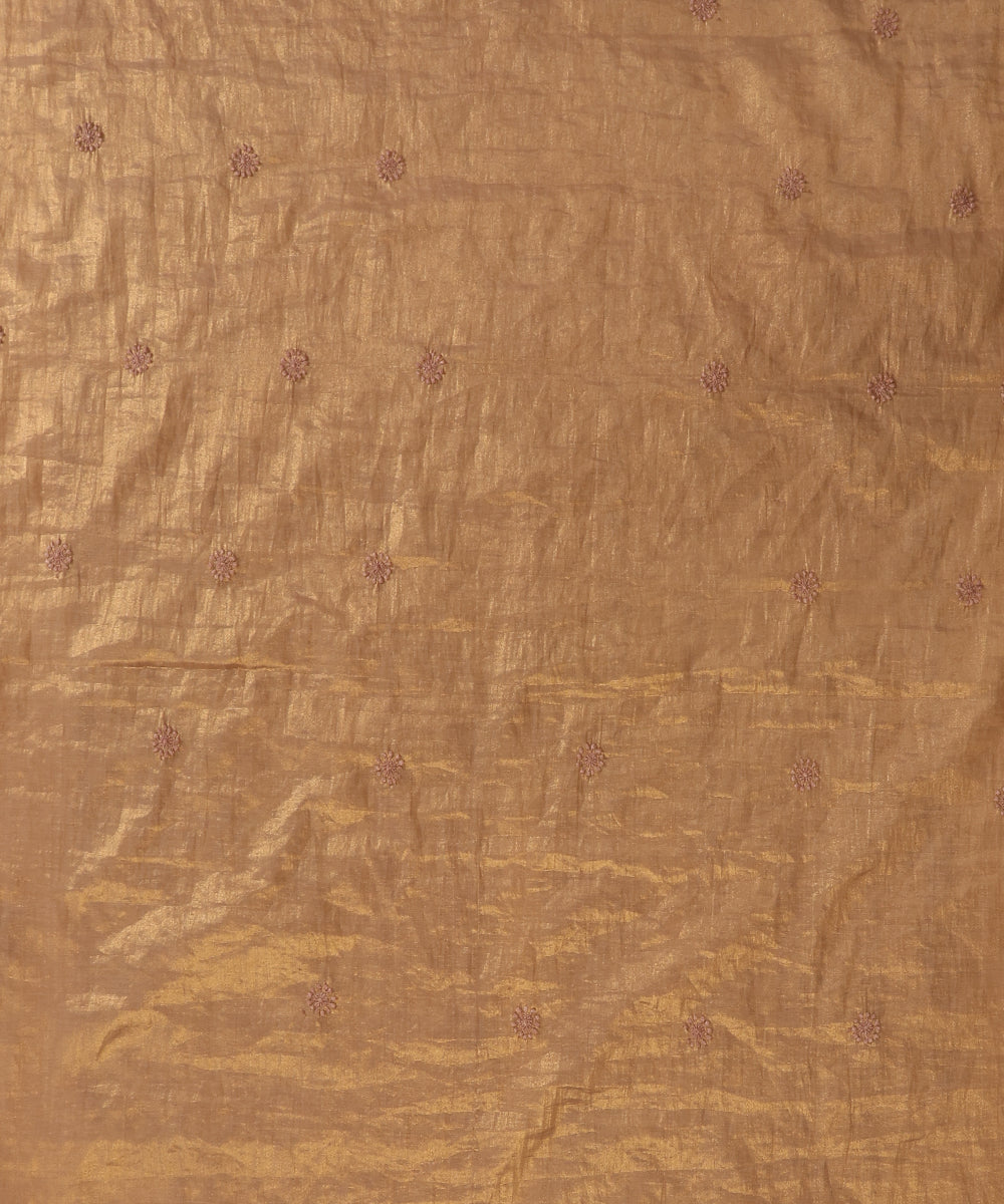 Beige_Lucknawi_Tissue_Kurtas_With_Embroidery_And_Lining_WeaverStory_04