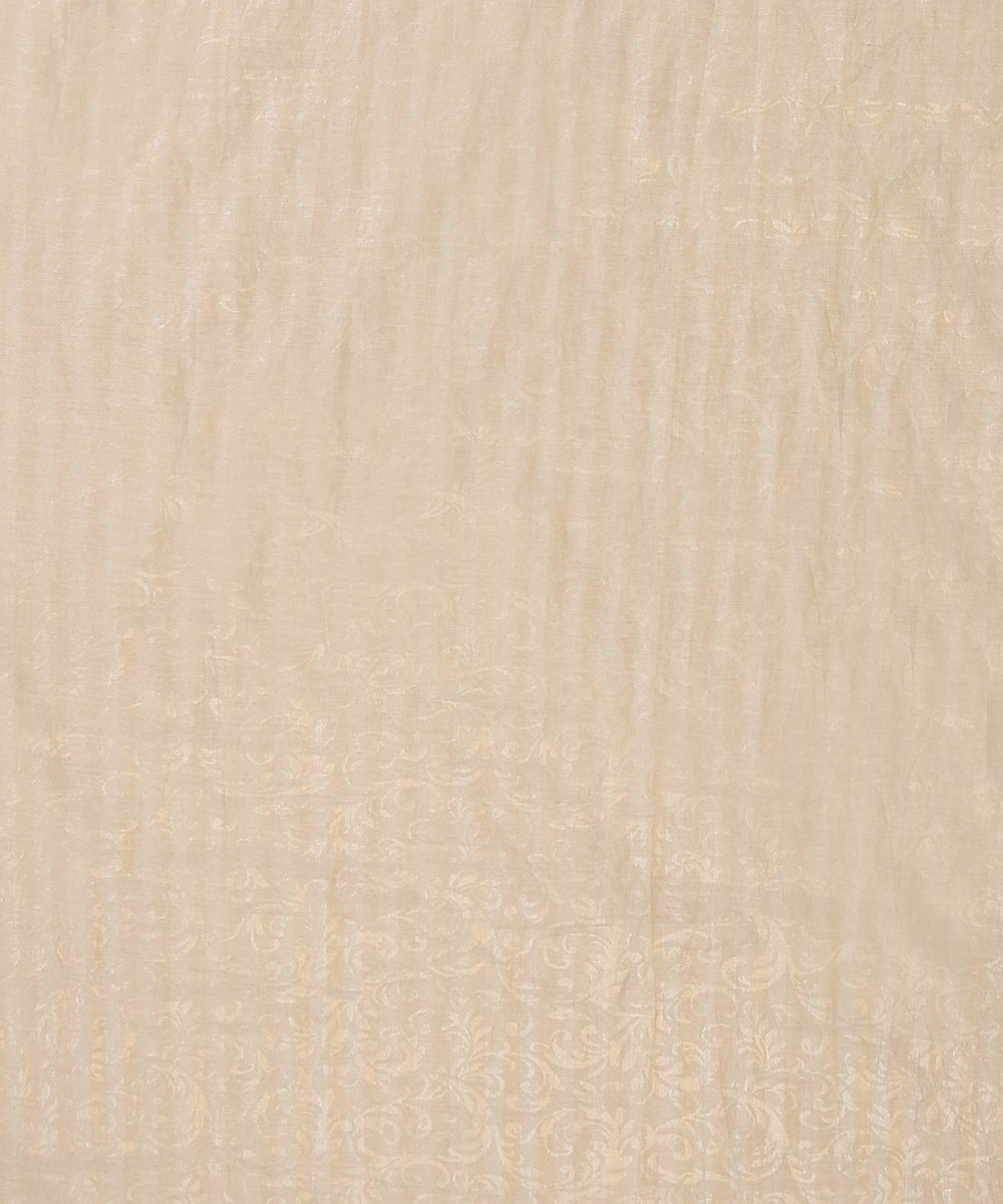 Beige_Lucknawi_Tissue_Kurtas_With_Embroidery_And_Lining_WeaverStory_04