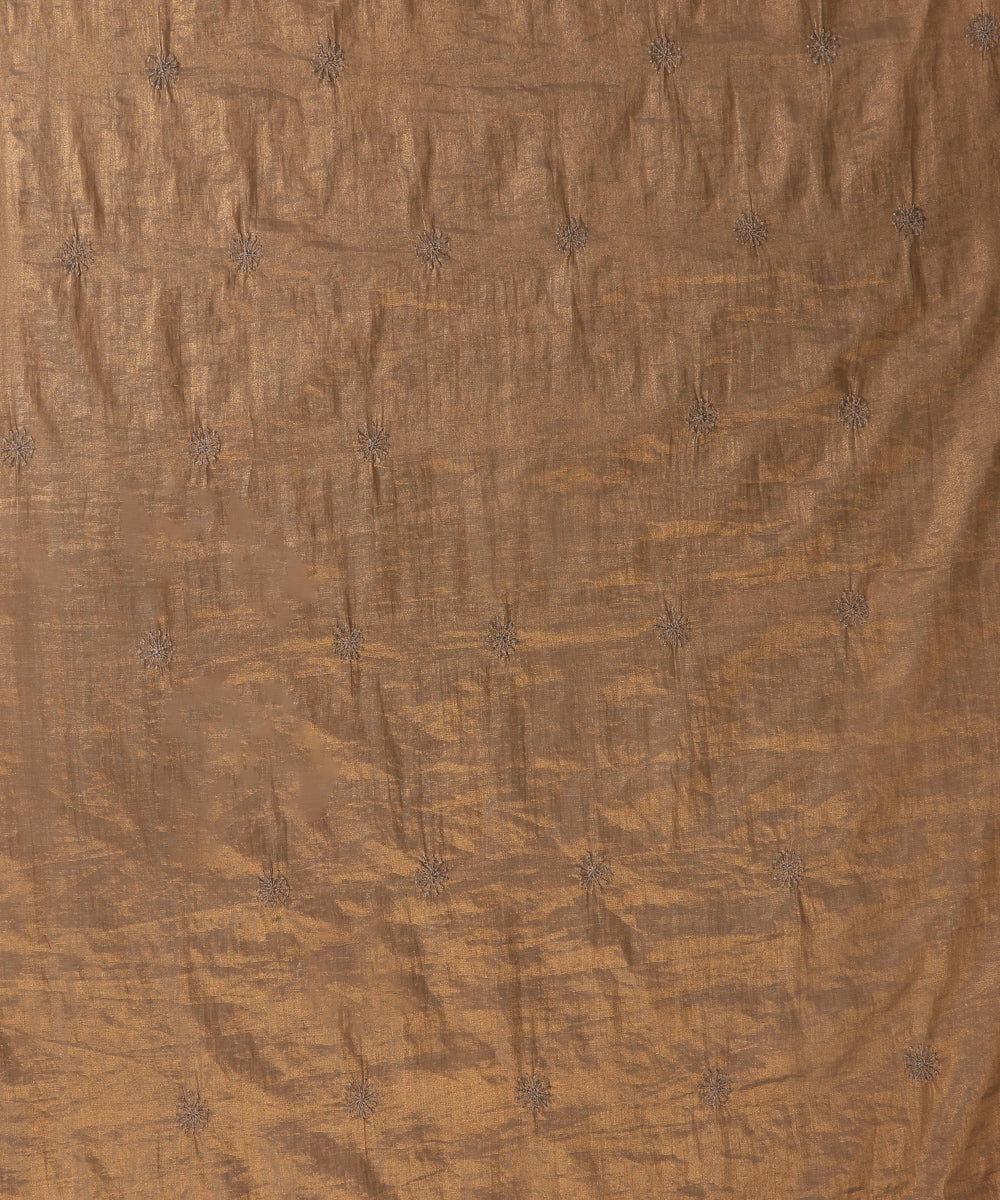 Beige-Brown_Lucknawi_Tissue_Kurtas_With_Embroidery_And_Lining_WeaverStory_04