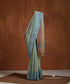 Mustard_Handloom_Pure_Tussar_Silk_Self_Line_Weave_Saree_With_Pista_Pallu_WeaverStory_01
