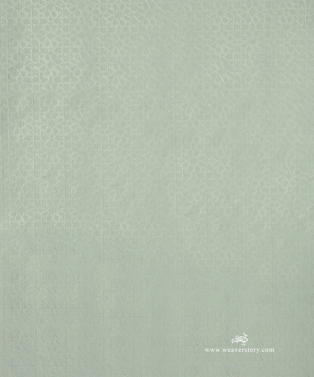 Mint_Green_Handloom_Cotton_Silk_Tanchoi_Menswear_Kurta_And_Pants_Fabric_WeaverStory_02