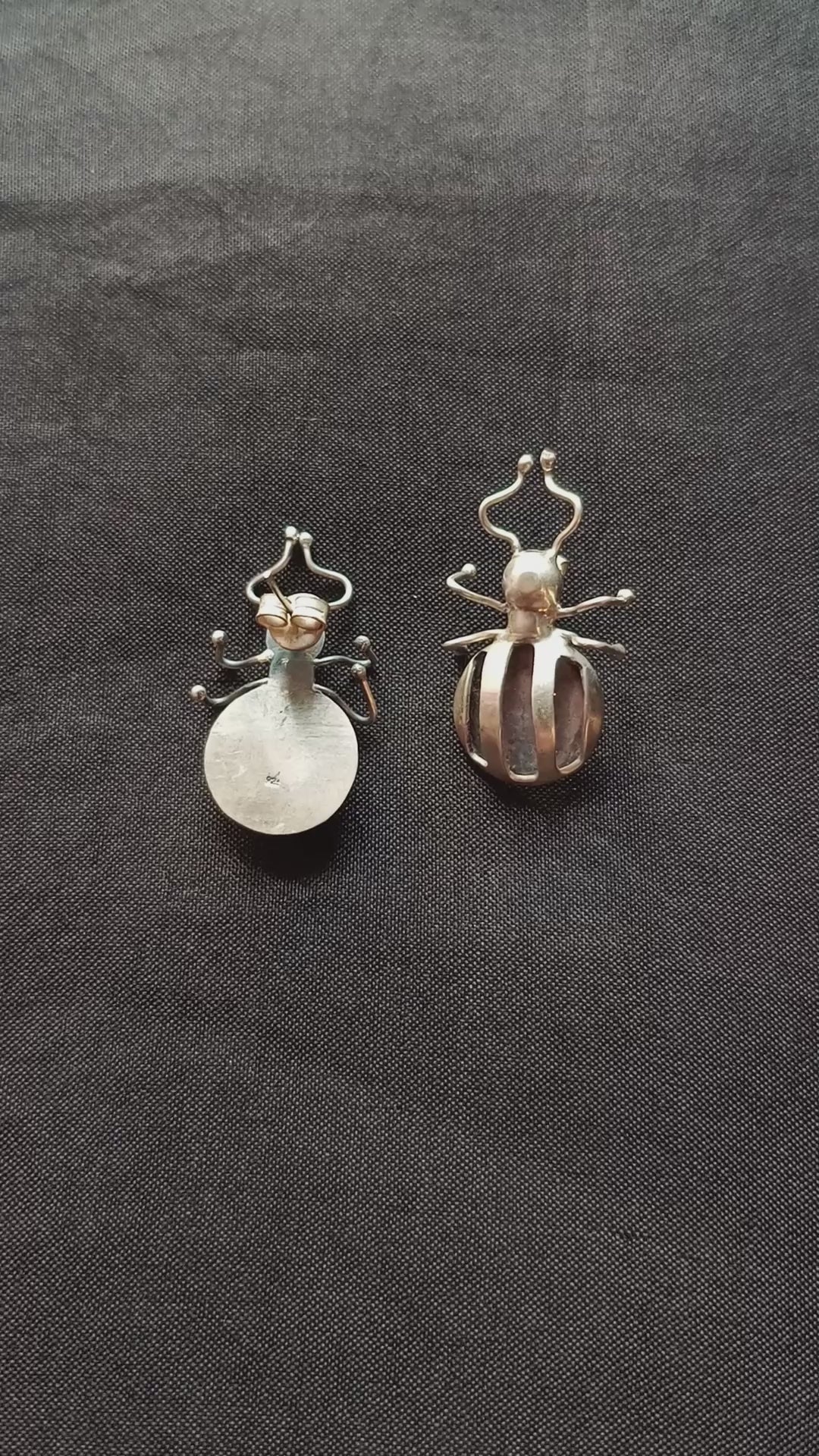 Chalipa Handcrafted Oxidised Pure Silver Earrings