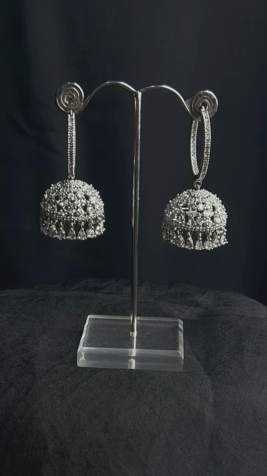Kardama_Handcrafted_Jhumki_With_Semi_Precious_Stones_WeaverStory_04