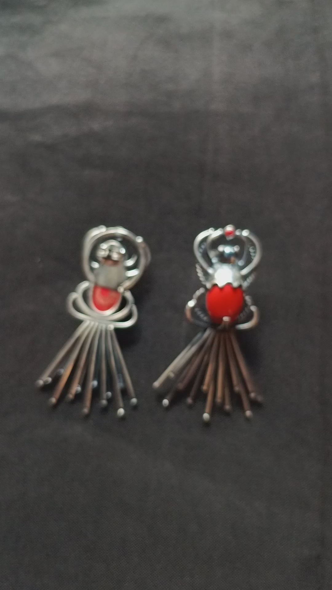 Jasiya Handcrafted Oxidised Pure Silver Earrings