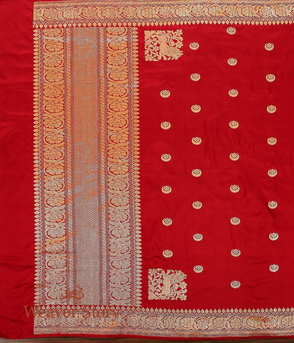 Handloom_Red_Chaand_Boota_Dupatta_WeaverStory_02