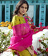 Green_Raw_Silk_Kurta_with_Pink_Pants_and_Pink_Hand_Embroidered_Organza_Dupatta_WeaverStory_01