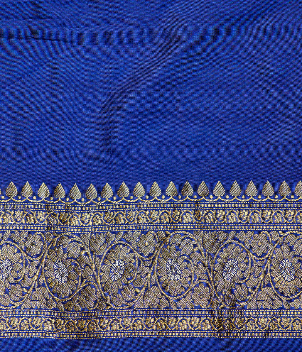 Handloom_Royal_Blue_Sona_Rupa_Kadhwa_Angoor_Jangla_Saree_WeaverStory_05