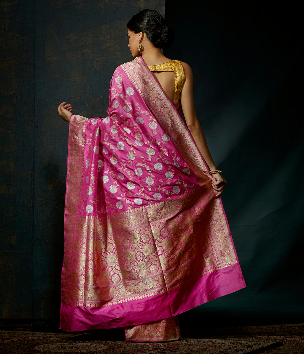 Pink_Kadhwa_Banarasi_Jangla_with_Sona_Rupa_Zari_WeaverStory_03
