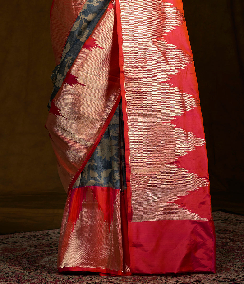 Handloom_Banarasi_Dupion_Silk_Saree_with_a_self_Weave_Jaal_and_temple_Border_WeaverStory_04