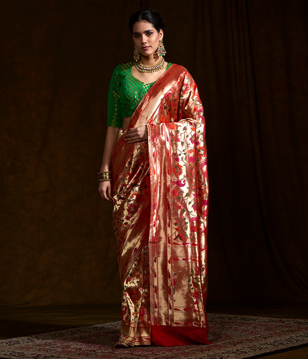 Handwoven_Banarasi_Paithani_saree_with_meenakari_WeaverStory_02