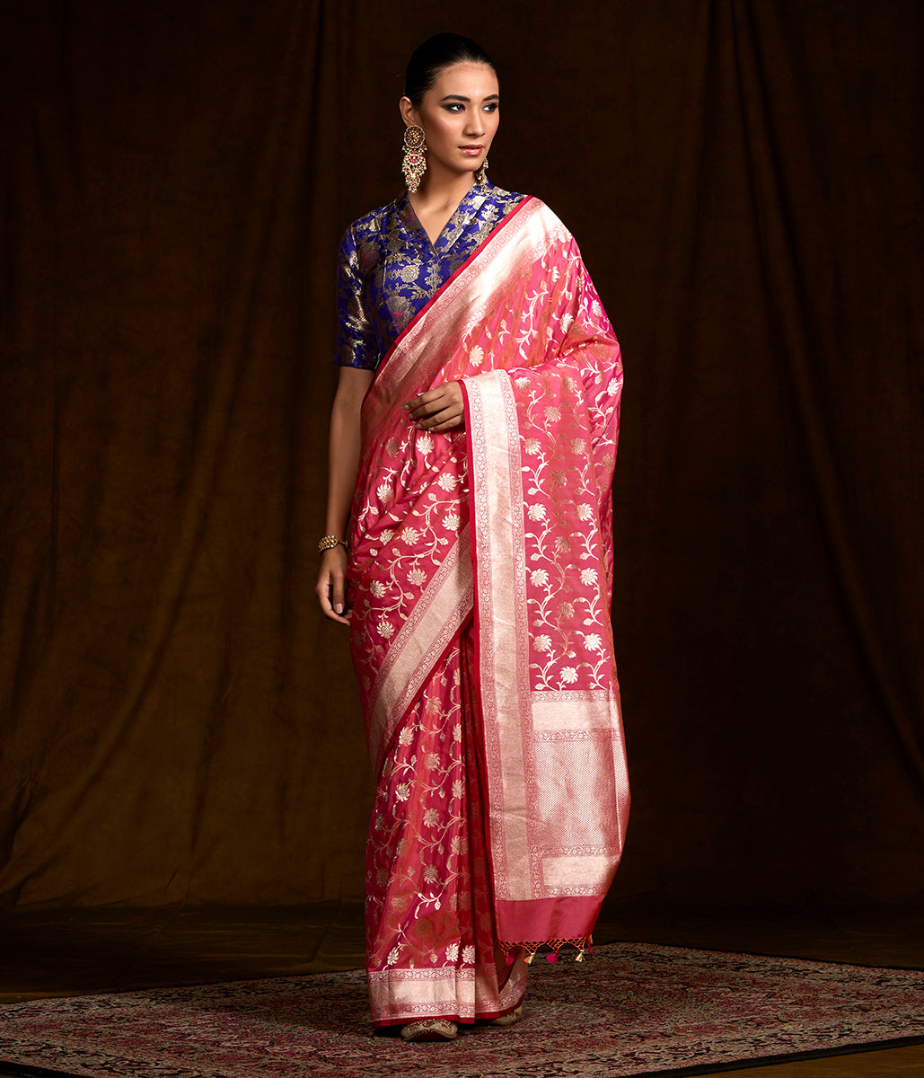 Pink_and_Orange_Dual_Tone_Banarasi_Jangla_WeaverStory_02