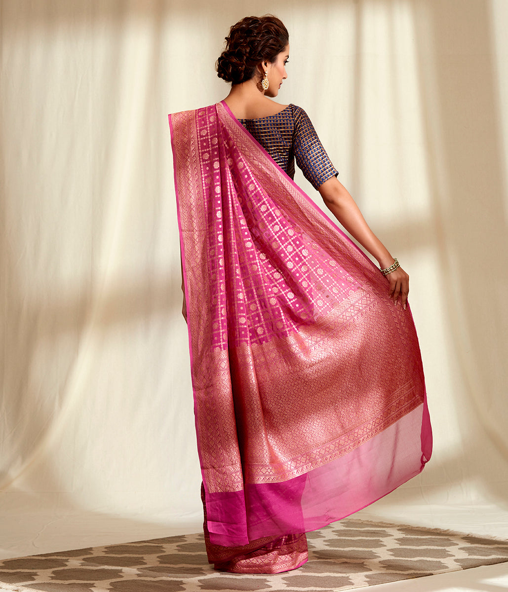 Rose_Pink_cutwork_banarasi_jangla_in_fine_georgette_WeaverStory_03