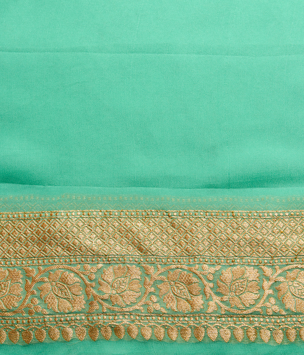Handwoven_Sea_Green_Banarasi_Georgette_Saree_in_Diagonal_Weave_WeaverStory_05