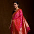 Pink_and_Orange_Dual_Tone_Handloom_Katan_Silk_Saree_with_Asharfi_Booti_WeaverStory_01