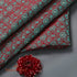 Handloom_Red_and_Green_Zari_Booti_Jaal_Fabric_WeaverStory_01