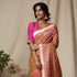 Handwoven_Peach_and_Pink_Banarasi_Patola_Saree_with_Meenakari_WeaverStory_01
