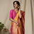 Handwoven_Yellow_and_Pink_Cutwork_Banarasi_Patola_Saree_WeaverStory_01