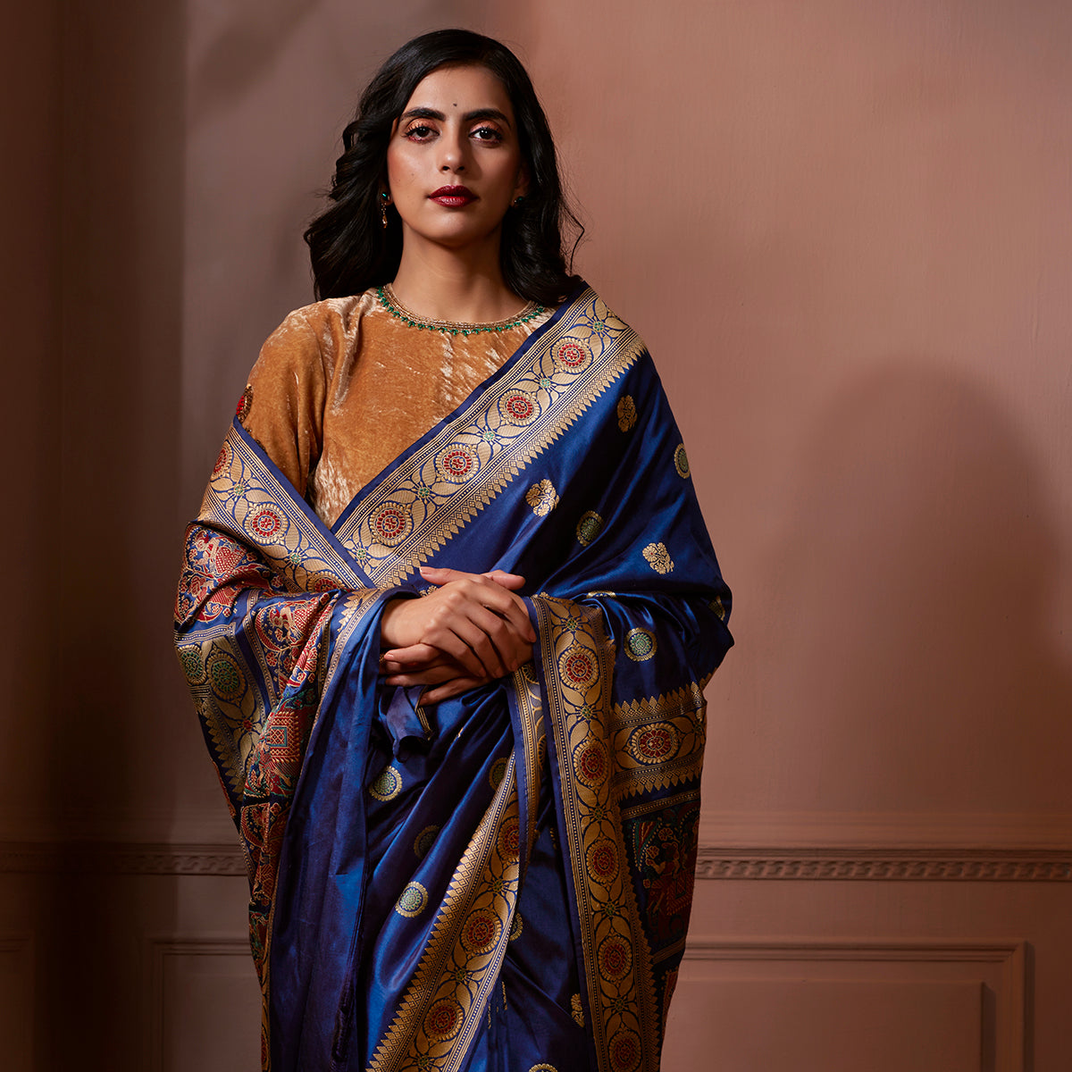 Banaras_Baluchari_Saree_in_Blue_Color_WeaverStory_01