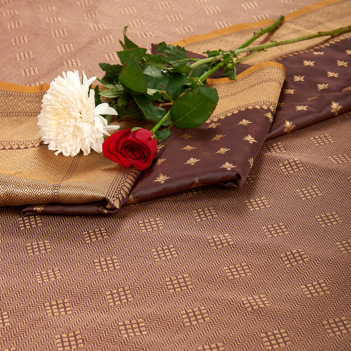 Banarasi_Suit_-_Handwoven_Coke_Brown_Banarasi_Tanchui_Kurta_with_Bootidar_Dupatta_WeaverStory_01