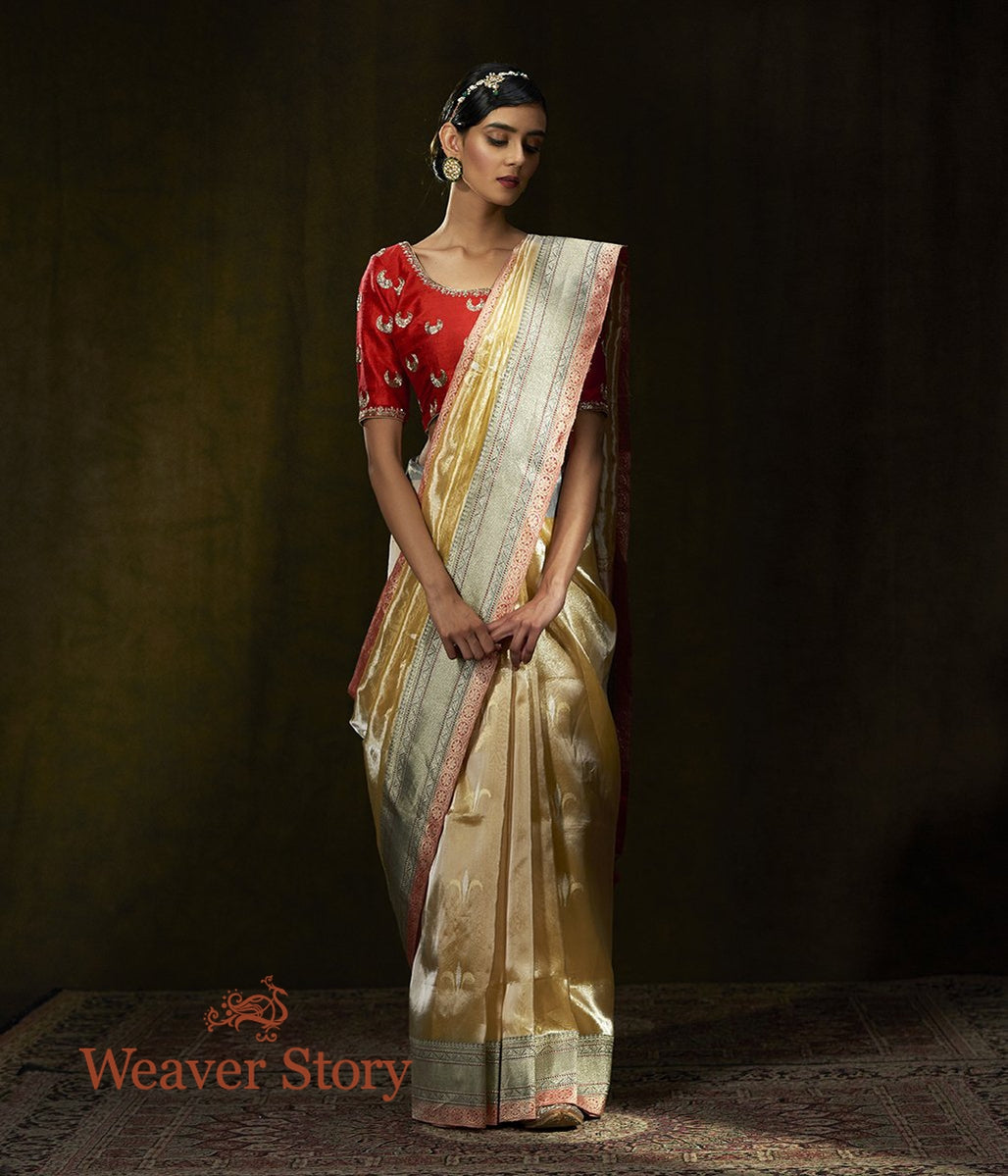 Handwoven_Gold_Tissue_Silk_Banarasi_Saree_with_Meenakari_Motifs_WeaverStory_02
