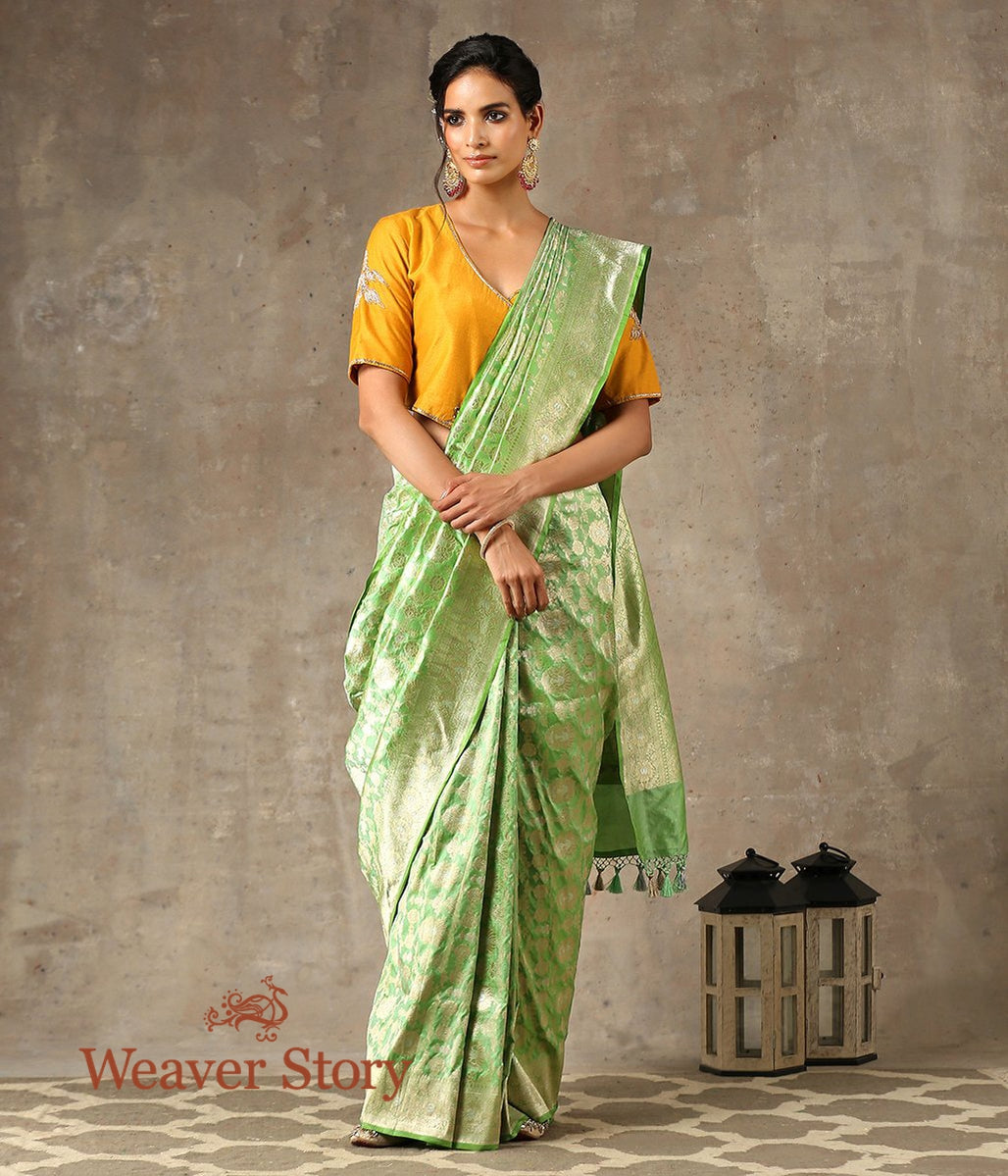 Handwoven_Light_Green_Mehraab_Jaal_Saree_WeaverStory_02