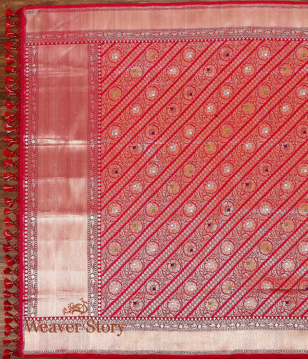 Handloom_Pink_Aada_Kimkhab_Dupatta_WeaverStory_02